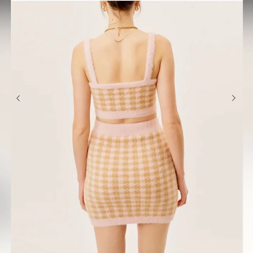 NWT For Love & Lemons Cher Mini Skirt XL Clueless